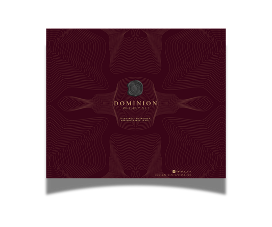 Whiskey Dominion Set EVOKA – set de whisky premium para una experiencia de regalo elegante